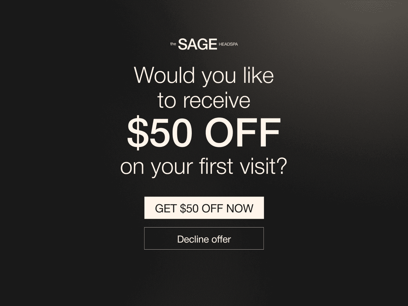 Sage HeadSpa Featured Special